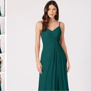 Peacock Green Bridesmaid Dress